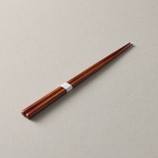 日本川上-龜甲六角木筷-棕色(21cm) -《日本原裝進口》