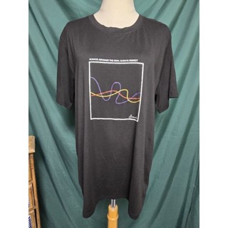 二手彈性寬鬆圓領彈性短袖上衣T-shirt