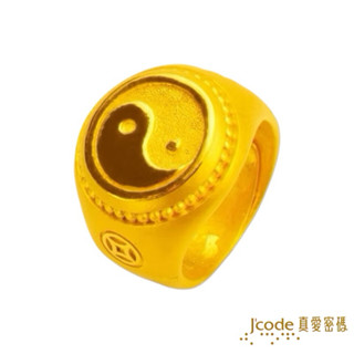 J'code真愛密碼 運轉錢坤 - 男 / 純金戒指 9999純金 招財金飾