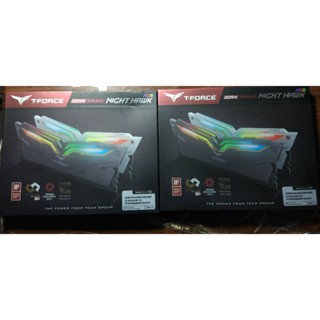 TEAM十銓 NIGHT HAWK DDR4 4000 32GB(16Gx2) CL18 RGB 桌上型超頻記憶體兩組