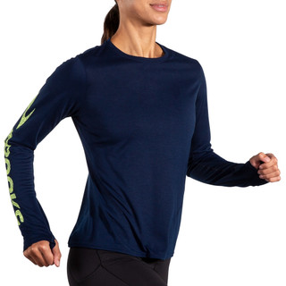 【BROOKS】女 Distance 距離長袖上衣 3.0 海軍藍/Brooks Running(221668472)