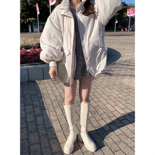 SEVEN｜日本 • GRL • 寬版飛行立領羽絨外套 ღ