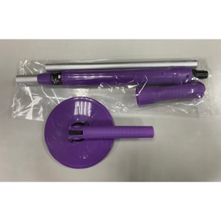 【新生王子】手壓式旋轉拖把桿 購買1組拖把就送1(拖把掛勾)非好神拖 其他品牌適用 1拖桿1絨布(紫色)現貨