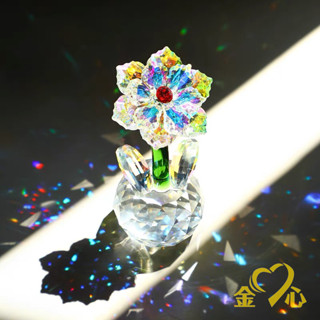 【開運超靈驗】水晶擺件 水晶樹 水晶花 太陽花小擺件 太陽捕手 陽光禮物兒童房間變色捕光聖誕捕夢網 辦公室居家風水擺飾