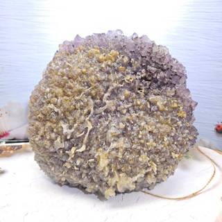 🫧奇幻世界能量水晶🫧 方解石 紫水晶原礦 紫水晶 紫晶共生方解石 意象水晶 紫晶簇晶簇 特殊晶體 原礦大擺件