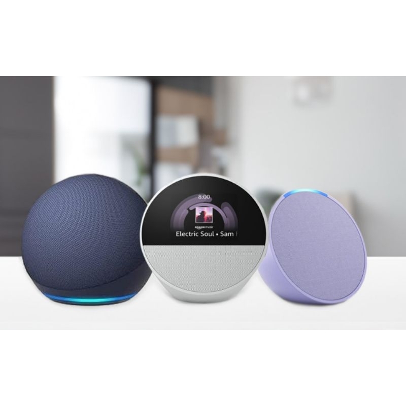 【竭力萊姆】全新 美國 Amazon Echo Dot 5代 Echo Spot Echo Pop 智慧音箱 時鐘