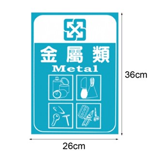 分類貼紙 金屬類 另有其他款式貼紙 垃圾桶 分類回收 腳踏垃圾桶 公共裝置設施 環保分類 資源回收桶 環保回收箱 分類
