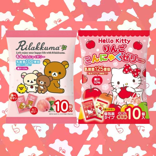 優惠感 日本 乳酸菌 蒟蒻果凍 HELLO KITTY RILAKKUMA 拉拉熊 蘋果果凍 桃子果凍  懶懶熊 果凍
