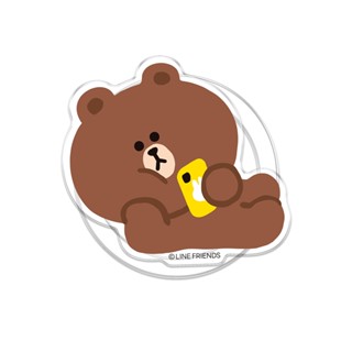 【TOYSELECT】LINE FRIENDS經典-側躺熊大看手機MagSafe氣囊支架