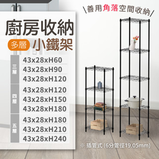 【免運可超取】MIT廚房置物架 43X28鐵架 耐用防鏽 鐵架 層架 置物架 鐵力士架 廚房收納架 收納架 花架 角落架