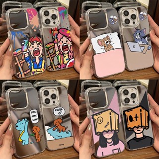 鏡面彩色繪畫情侶三星S25 S24 S23 FE S22+ S21 S20 FE Note20 Ultra M32手機殼