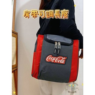 現貨 禮物 美國 限定 可口可樂 Coca-Cola 大容量 單肩 手提 冷藏袋 午餐袋 保溫 保冷袋 野餐包