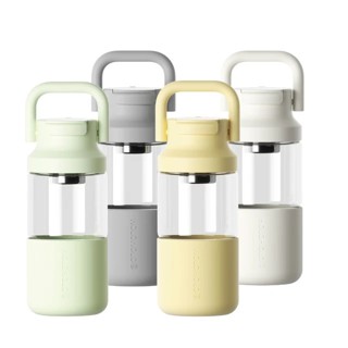 『HOLOHOLO』茶水分離玻璃水壺 650ml／4色 泡茶壺 泡茶杯 茶濾網 水壺 隨行杯