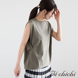 Te chichi 特色壓摺無袖圓領背心(FC43L1C0180)