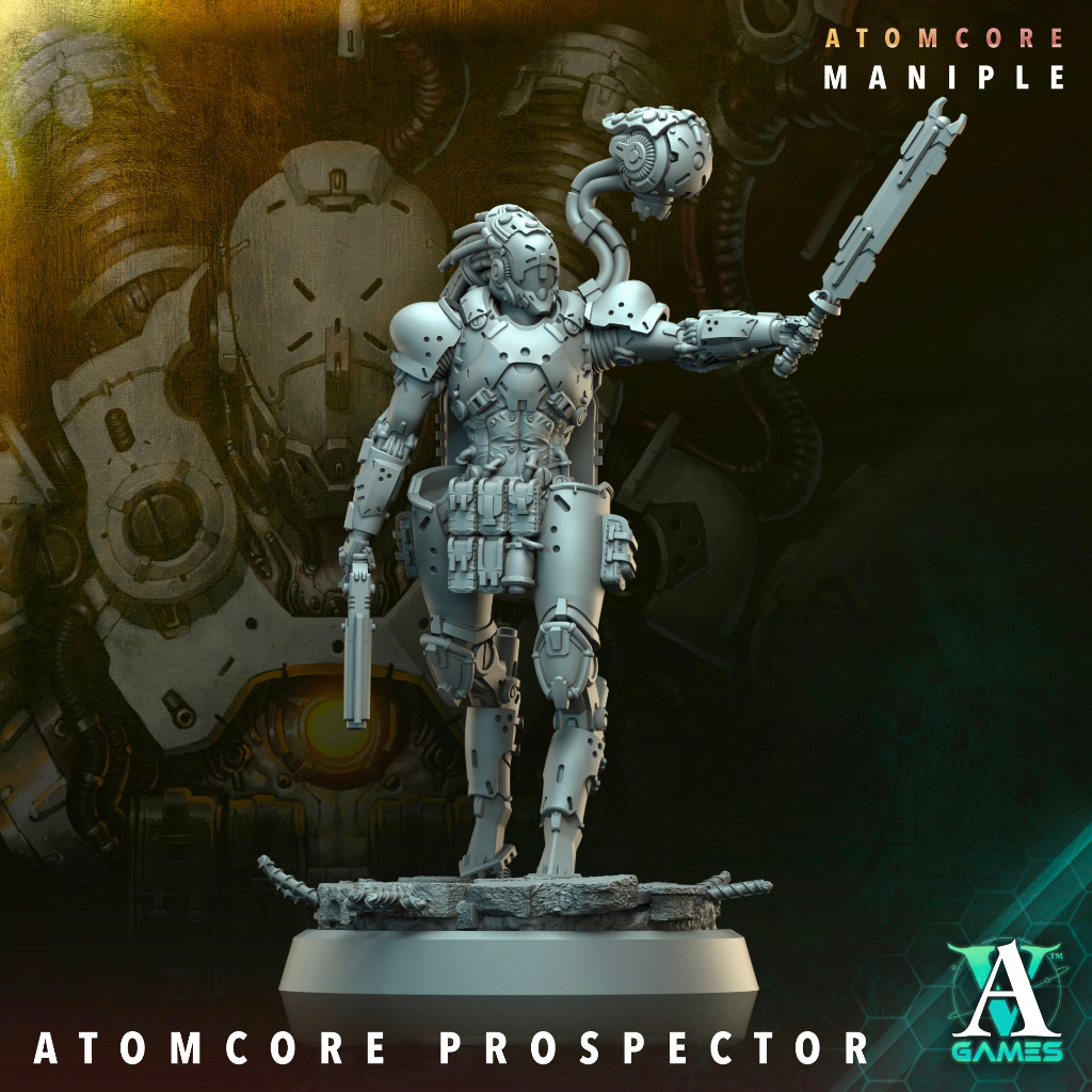 Tazo工坊[AVG]核能射擊探礦者pose6Atomcore Strelets&Prospector 3D列印模型AM
