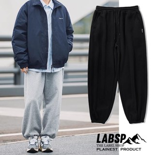 【LABSP】運動褲 刷毛棉褲 Jogger Pants 寬鬆 戶外 Ootd 束腳褲 休閒褲 抽繩 闊腿長褲 縮口褲