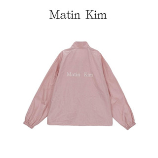 [1004 SEOUL] 韓國🇰🇷 設計師品牌 Matin Kim 煙粉色 玫瑰粉 抽繩薄款 防曬外套 衝鋒衣 粉色新款