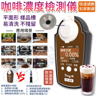 咖啡濃度檢測計 咖啡TDS測試儀 濃度計測試儀 數字折光儀 濃度測量儀 咖啡濃度計 COFFE水分口感量測檢測儀器