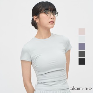 plain-me SAAKO 柔滑涼感彈力短袖上衣 SAA0023-242