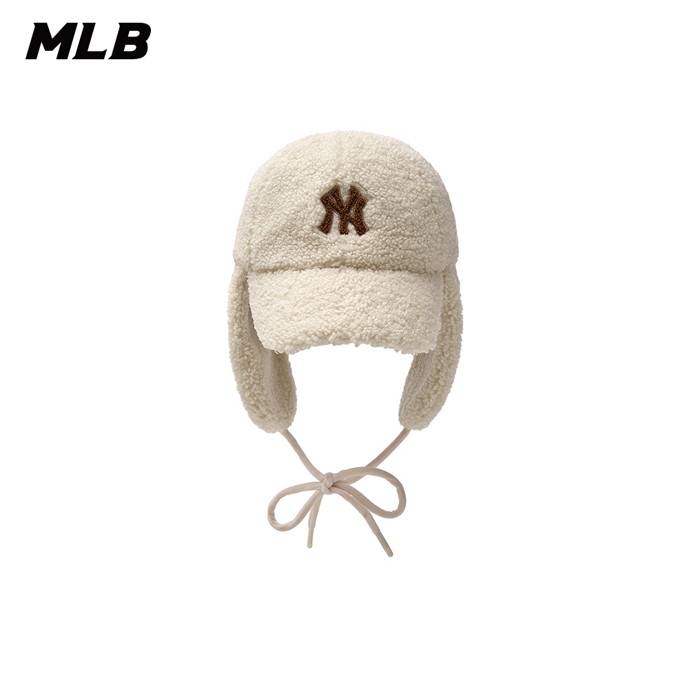 MLB 毛絨遮耳帽 FLEECE棒球帽 防寒飛行帽 Varsity系列 紐約洋基隊 (3AWMVF146-50CRD)