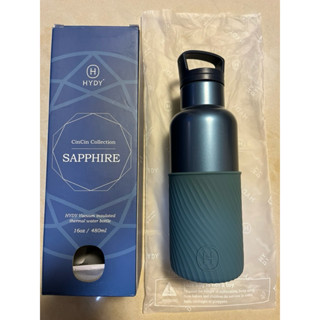 【美國HYDY】時尚保溫水瓶 海軍藍保溫瓶480ml 全新