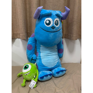 正版怪獸大學毛怪抱枕90cm+大眼仔20cm