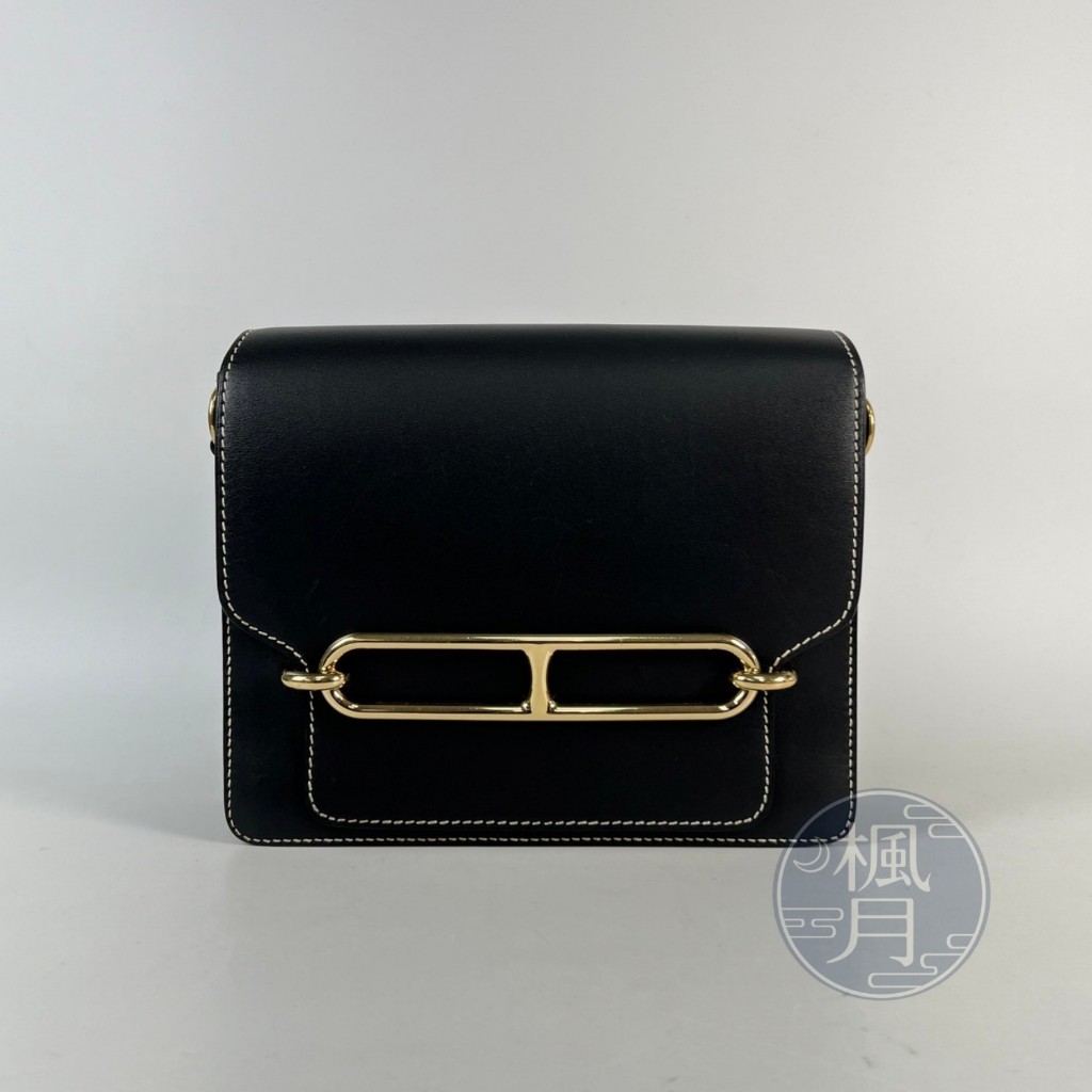 HERMES C刻 黑色 ROULIS23 肩背包
