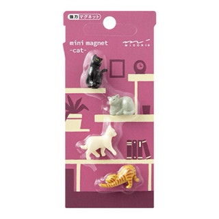 ✐黑格工坊✎日本 Midori 迷你磁鐵組 cat #mini magnet