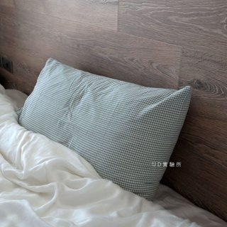 [透氣純棉] 枕頭套 格紋 48x74cm UDlab 枕套 信封枕套 薄枕頭套 純棉枕頭套 小格紋枕頭套