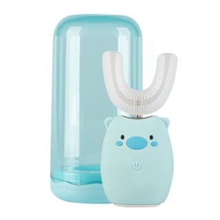 【Luveta】U型牙套式兒童電動牙刷 - 藍豬 (3-6歲/6-12歲) ｜品牌旗艦店