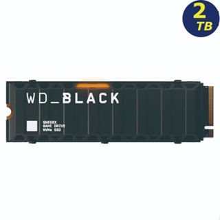 WD BLACK SN850X 2TB 配散熱片 M.2 NVMe PCIe Gen4 7300MB SSD -公司貨