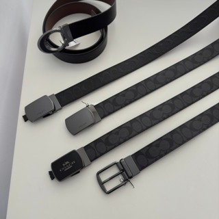 「現貨」Coach 男生皮帶【加州歐美服飾】方塊頭 大C頭 寬度3.8cm 緹花款 壓紋款 不分尺寸 可剪裁 可雙面