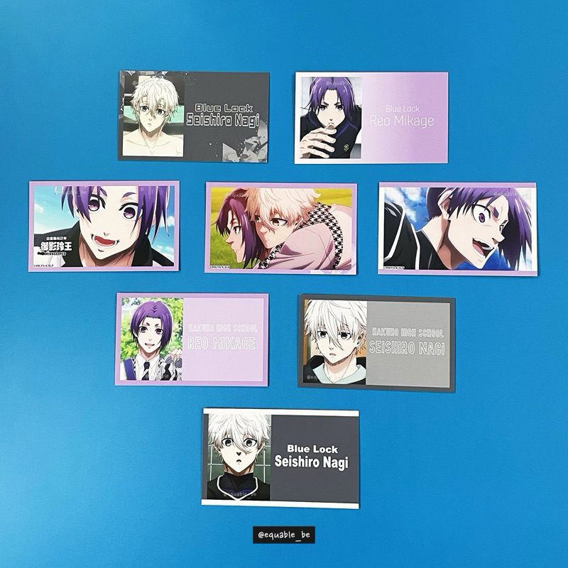 藍色監獄正版-拆售！雙面印刷名片小卡(凪小卡/玲王小卡/劍城斬鐵小卡)