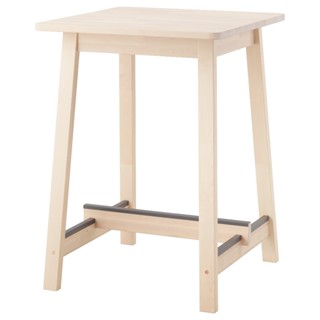 絕版品/北歐IKEA宜家NORRÅKER實木桌餐桌工作桌高腳桌吧檯桌/樺木/74x74x102/二手八成新/特$4500