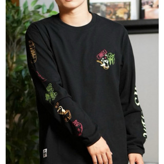 CH012453K001 CHUMS 男 CHUMS Spice Brushed L/S T-Shirt長袖T恤 黑 白