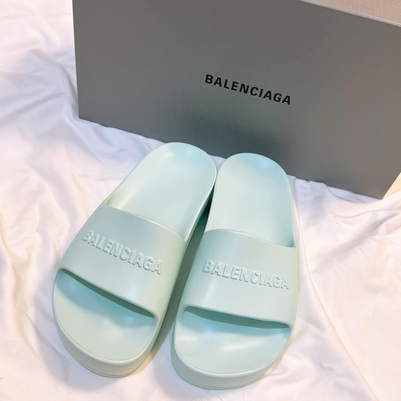 現貨 Balenciaga巴黎世家經典字母厚底拖鞋 台灣專櫃貨