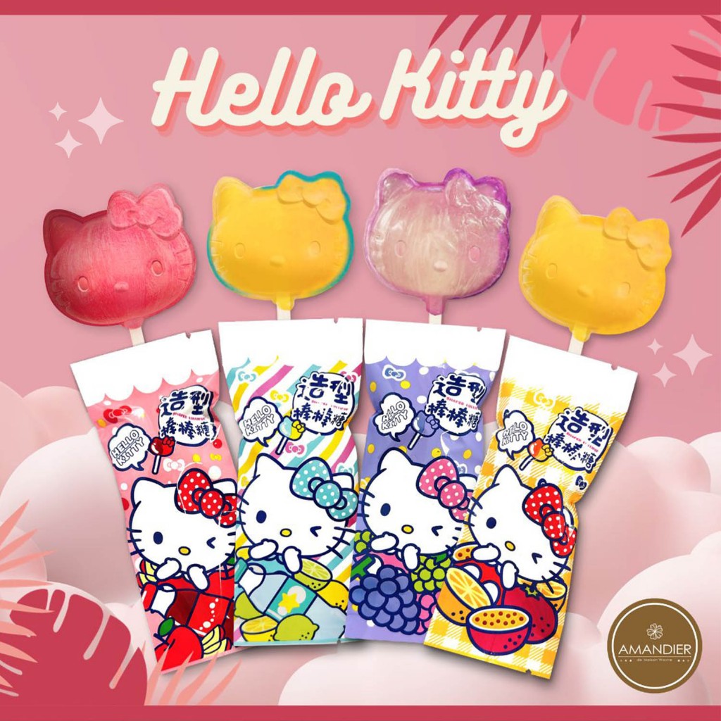 【雅蒙蒂文創烘焙禮品】Hello Kitty造型棒棒糖(共四款)