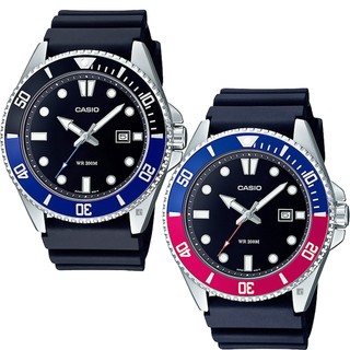【CASIO】新槍魚黑水鬼防水200米潛水錶 台灣原廠公司貨 (MDV-107 系列)-新增鐵帶款共7款可選 原廠公司貨