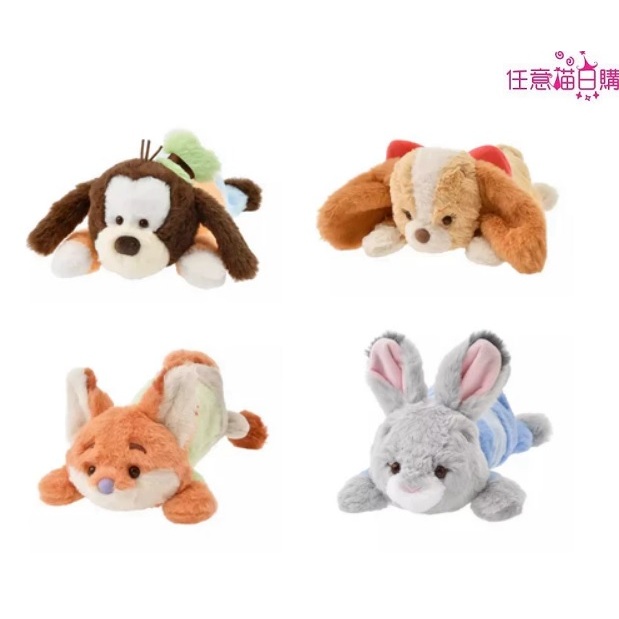 【日本空運預購】日本迪士尼 高飛 小姐與流氓 動物方城市 尼克 茱蒂 趴姿筆袋 鉛筆盒 Plush Pencase