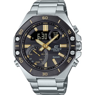 CASIO 卡西歐 EDIFICE 八角形賽車風格藍芽手錶 ECB-10DB-1A9