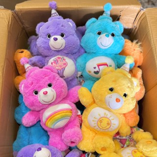 激激小舖｜Care Bears 生日熊 毛絨玩具 娃娃 35cm 生日款 彩虹小熊 歪嘴小熊 彩虹熊 愛心熊 抱枕 玩偶