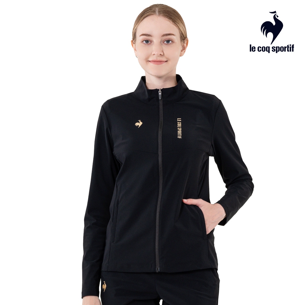 【LE COQ SPORTIF 法國公雞】運動TRAINING立領外套-女款-黑色-LWU62664
