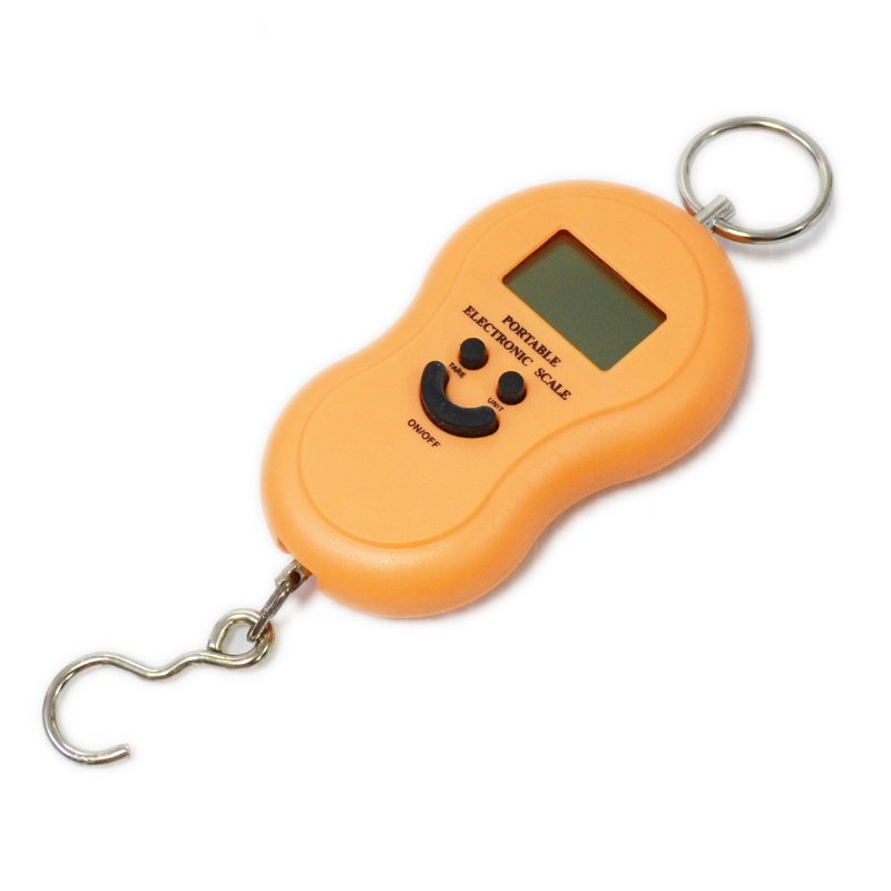 拉力秤 50公斤 4單位切換 電子秤 液晶螢幕 釣魚秤 行李秤 手提秤【DC470】