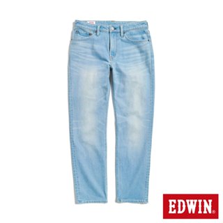 EDWIN 男款 加大碼 RED LABEL 365 丹寧中直筒牛仔褲(重漂藍)