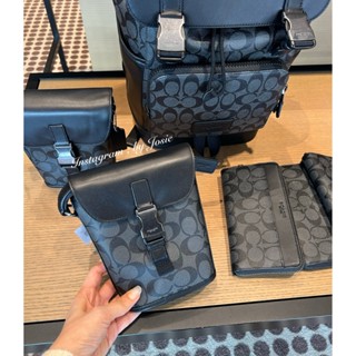 【現貨】美國代購 Coach 新款 男款 皮革 斜揹包 男士 手機包 薯條包