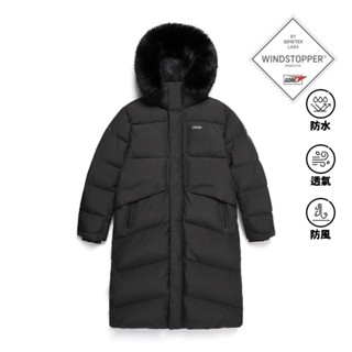 【國家地理服飾】男裝 ATLAS WINDSTOPPER (防水禦寒) 長版羽絨外套 - 灰色