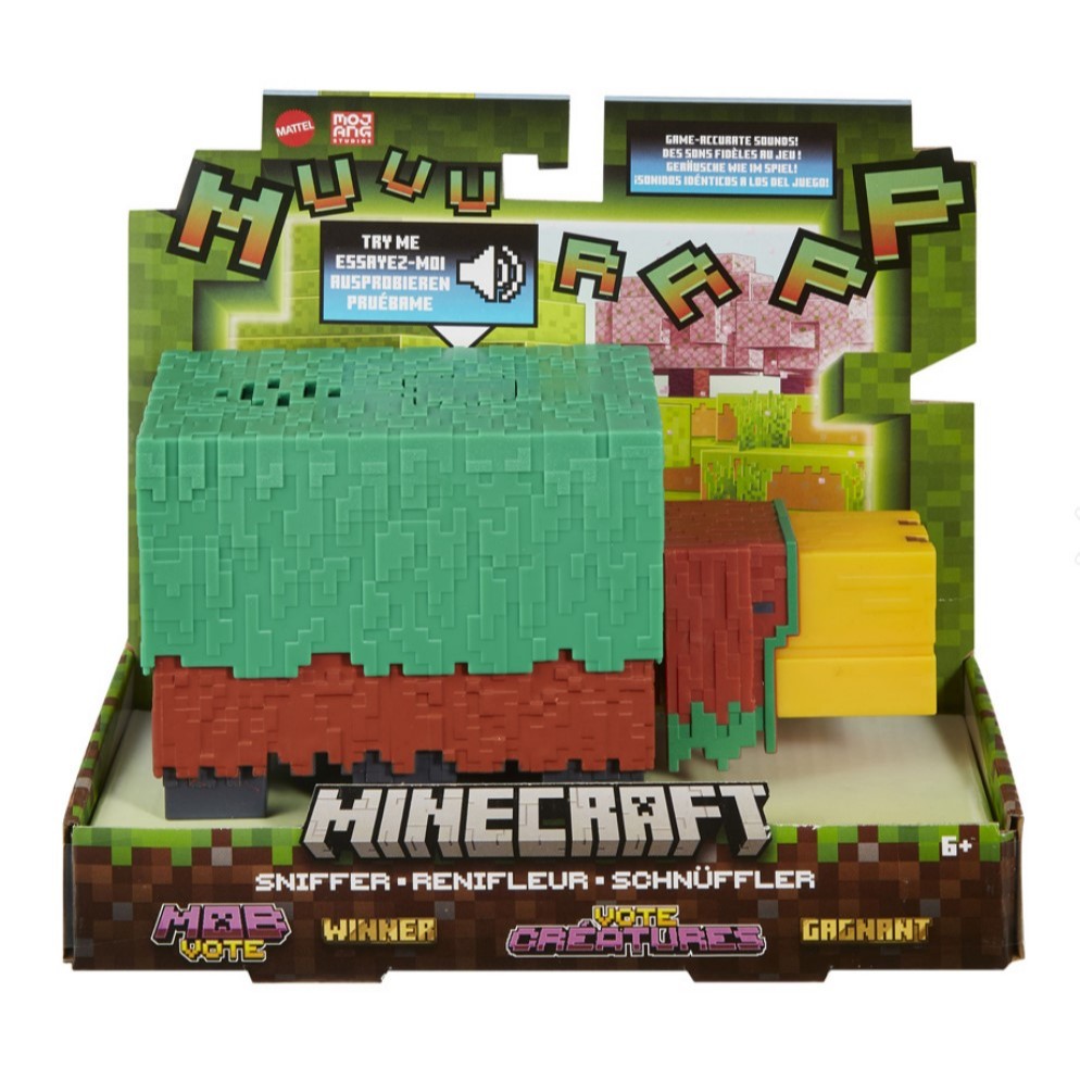 正版 Mattel 全新 麥塊 Minecraft 我的世界 經典角色模型 - 嗅探獸 生日禮物 聖誕禮物