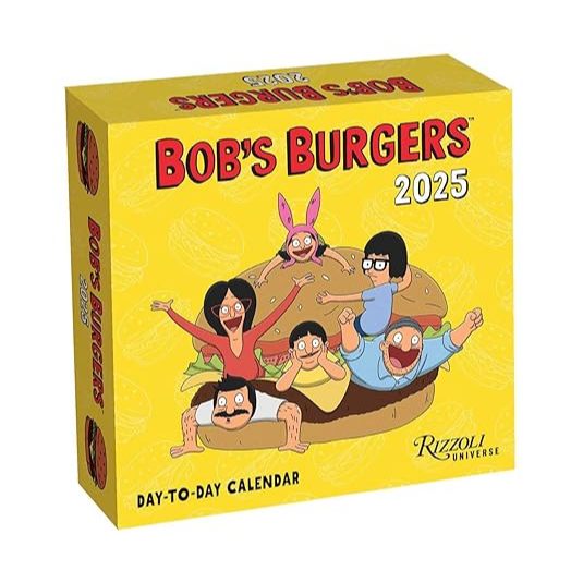 2025 美國帶回 Bob's Burgers行事曆日曆 辦公室小物 開心漢堡店  桌曆 365天 聖誕禮物 卡通