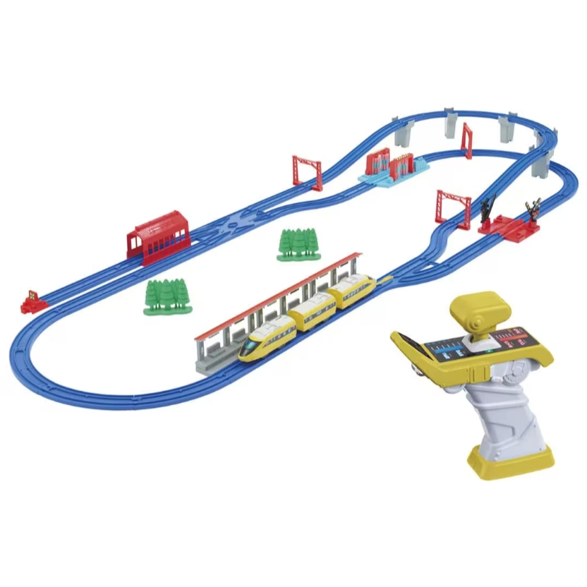 全家樂玩具 TAKARA TOMY  PLA RAIL 多美遙控火車遊戲組(不含電池)