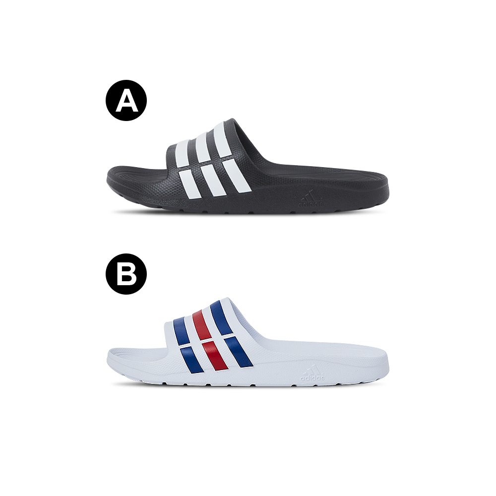 Adidas Duramo Slide 男鞋 女鞋 黑白色 舒適 輕量 休閒 拖鞋 G15890/U43664
